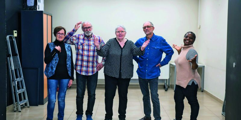 Actors de l'obra 'Per què a mi?'. FOTO: Bernat Millet