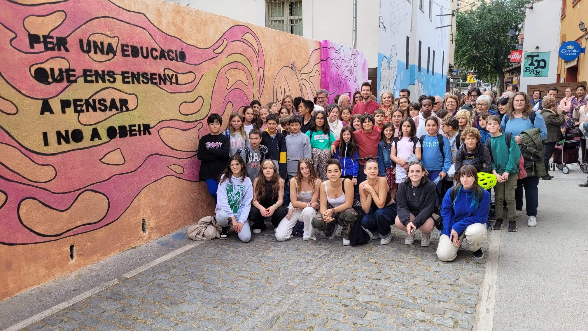 El nou Mural de Vida de la Llar d'Avis de la Gent Gran de Sant Cugat. FOTO: Ajuntament