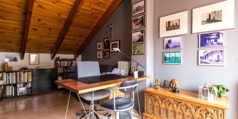 Estudi de la casa adossada del Parc Central de Sant Cugat de la immobiliària Amat. FOTO: Cedida