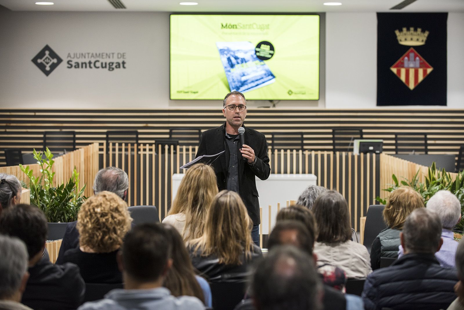 Presentació de la 14 a edició del Món Sant Cugat 'Els guardians de la memòria local'. FOTO: Bernat Millet.