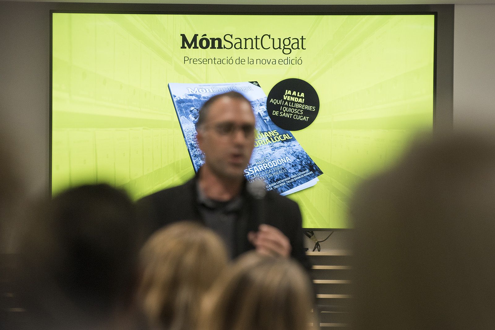 Presentació de la 14 a edició del Món Sant Cugat 'Els guardians de la memòria local'. FOTO: Bernat Millet.