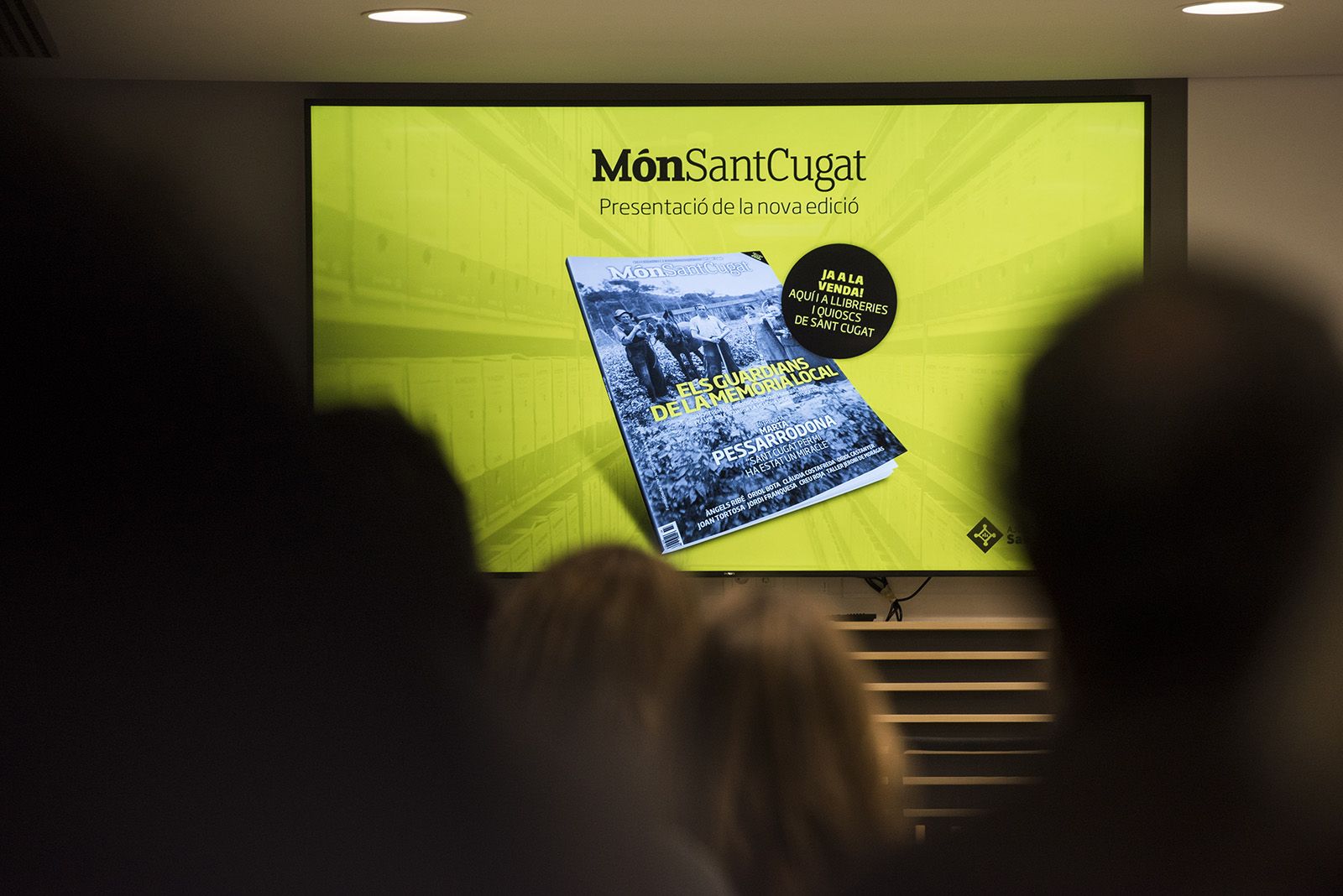 Presentació de la 14 a edició del Món Sant Cugat 'Els guardians de la memòria local'. FOTO: Bernat Millet.