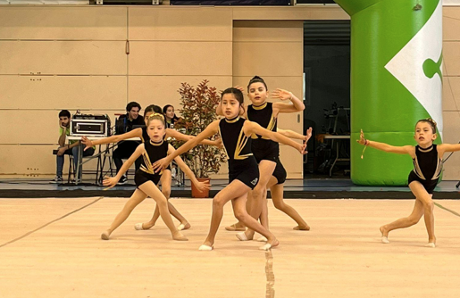 El Campionat Comarcal i Local de gimnàstica rítmica es va disputar en individuals i per equips. FOTO: Cedida