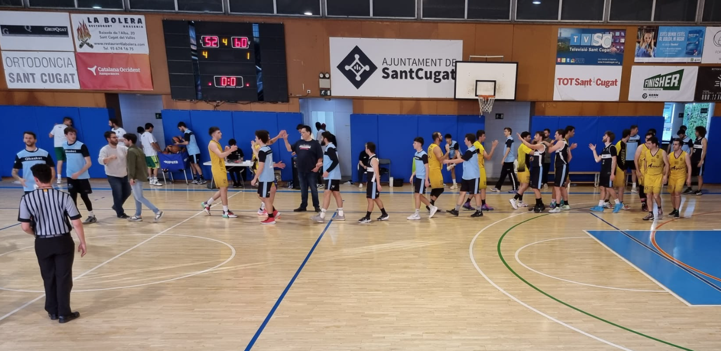 El Qbasket Sant Cugat cau, tot i que segueix depenent de sí mateix per aconseguir la permanència. FOTO: Cedida