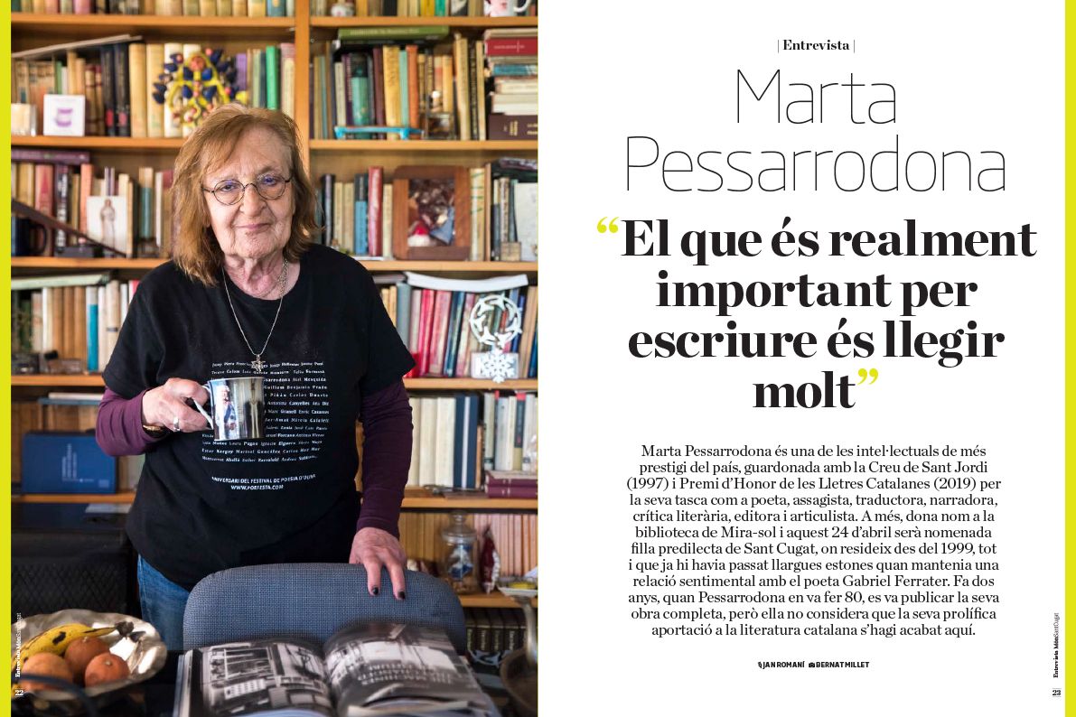 Entrevista en profunditat la poeta Marta Pessarrodona