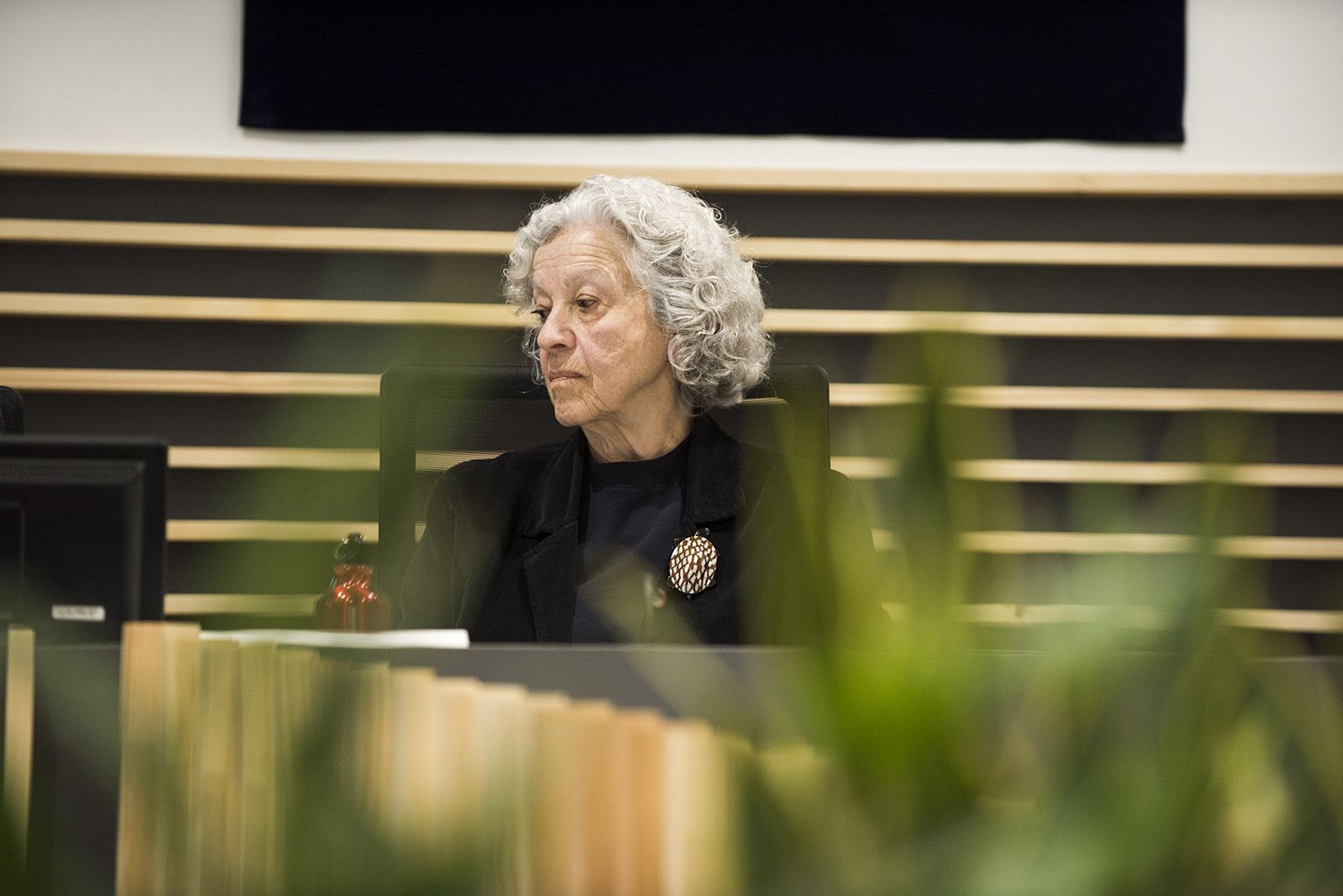 Nomenament com a fills predilectes de Sant Cugat de Marta Pessarrodona, Josep Pla Narbona i Àngels Ribé. FOTO: Bernat Millet.