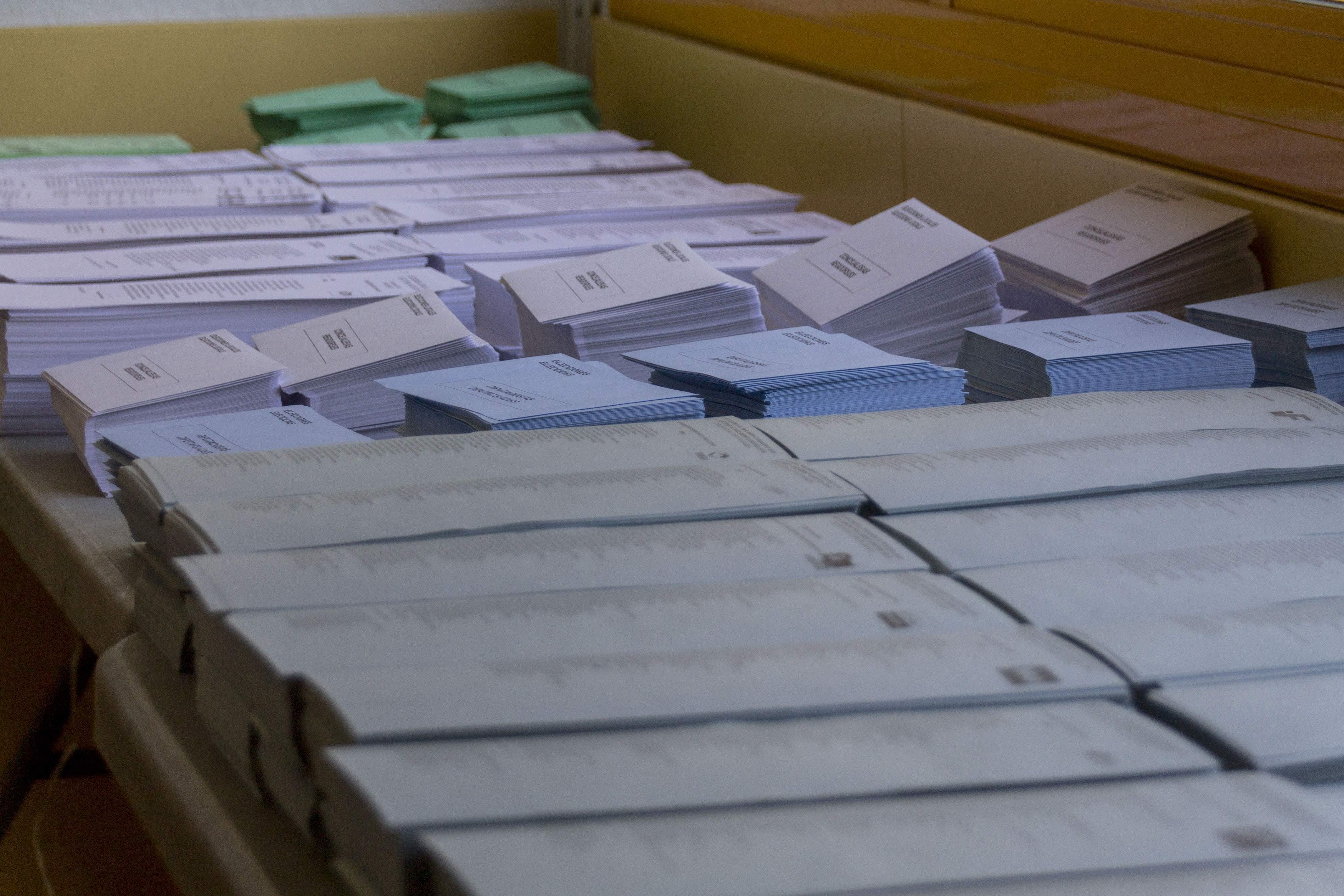 Papaletes eleccions municipals a Sant Cugat el 2019 FOTO: Bernat Millet 