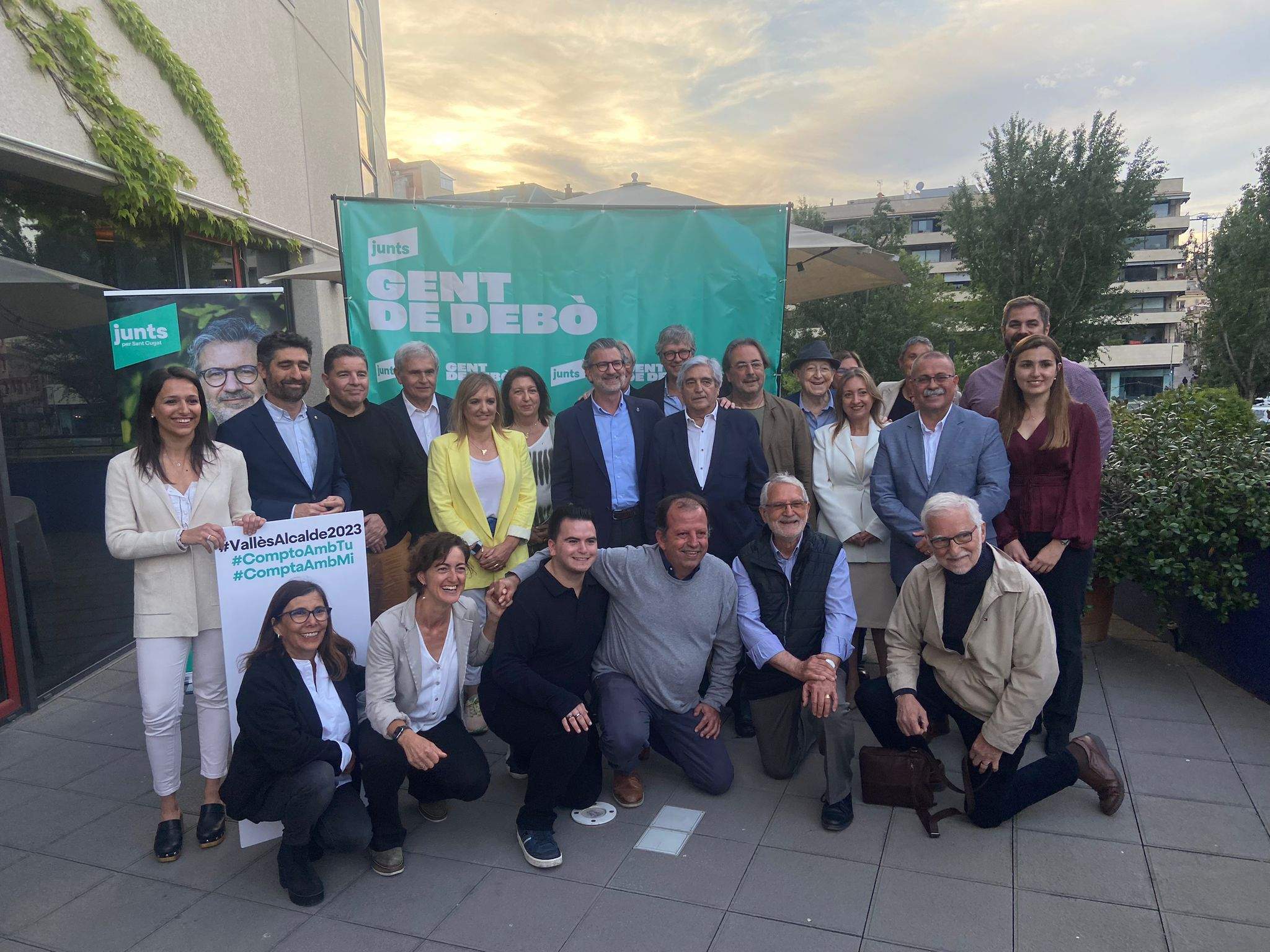 Membres de la candidatura de Junts per Sant Cugat. Foto: Alba M. Vallejo