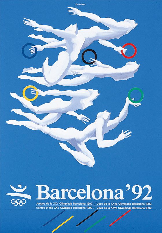 Cartell original dels Jocs Olímpics de Barcelona 1992