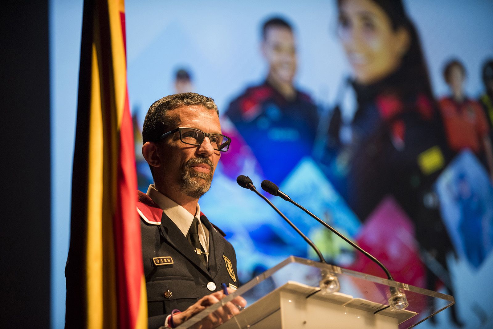 Celebració esquadres de l'Àrea Bàsica Policial (ABP) de Rubi, Sant Cugat i Castellbisbal. FOTO: Bernat Millet.