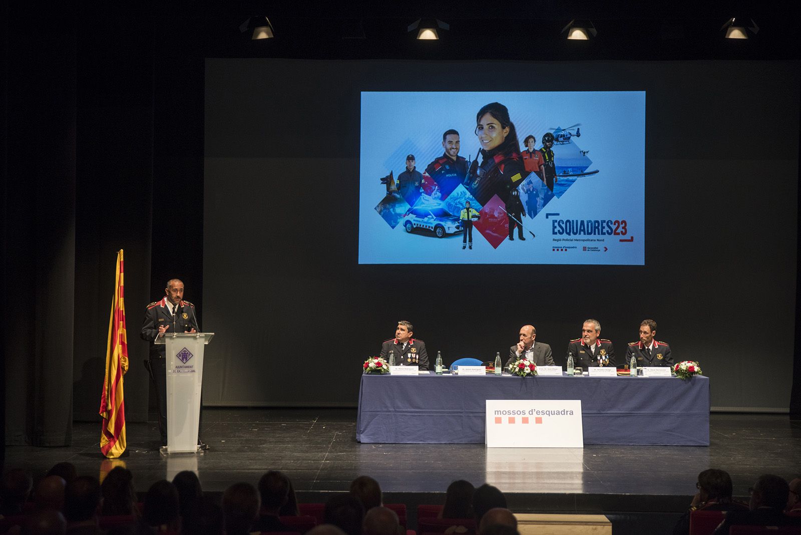 Celebració esquadres de l'Àrea Bàsica Policial (ABP) de Rubi, Sant Cugat i Castellbisbal. FOTO: Bernat Millet.