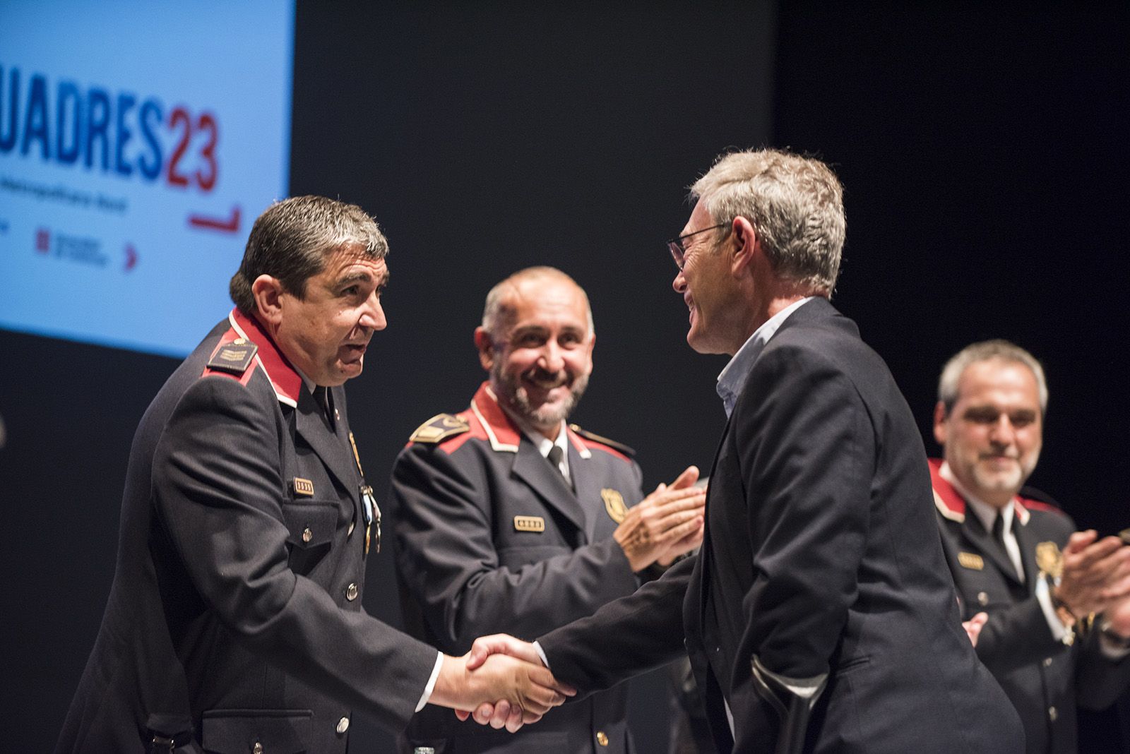 Celebració esquadres de l'Àrea Bàsica Policial (ABP) de Rubi, Sant Cugat i Castellbisbal. FOTO: Bernat Millet.