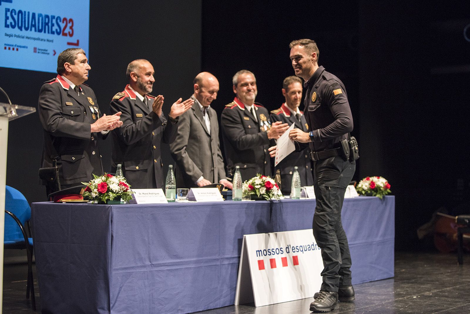 Celebració esquadres de l'Àrea Bàsica Policial (ABP) de Rubi, Sant Cugat i Castellbisbal. FOTO: Bernat Millet.