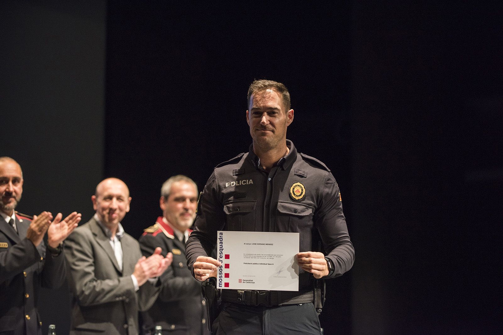 Celebració esquadres de l'Àrea Bàsica Policial (ABP) de Rubi, Sant Cugat i Castellbisbal. FOTO: Bernat Millet.