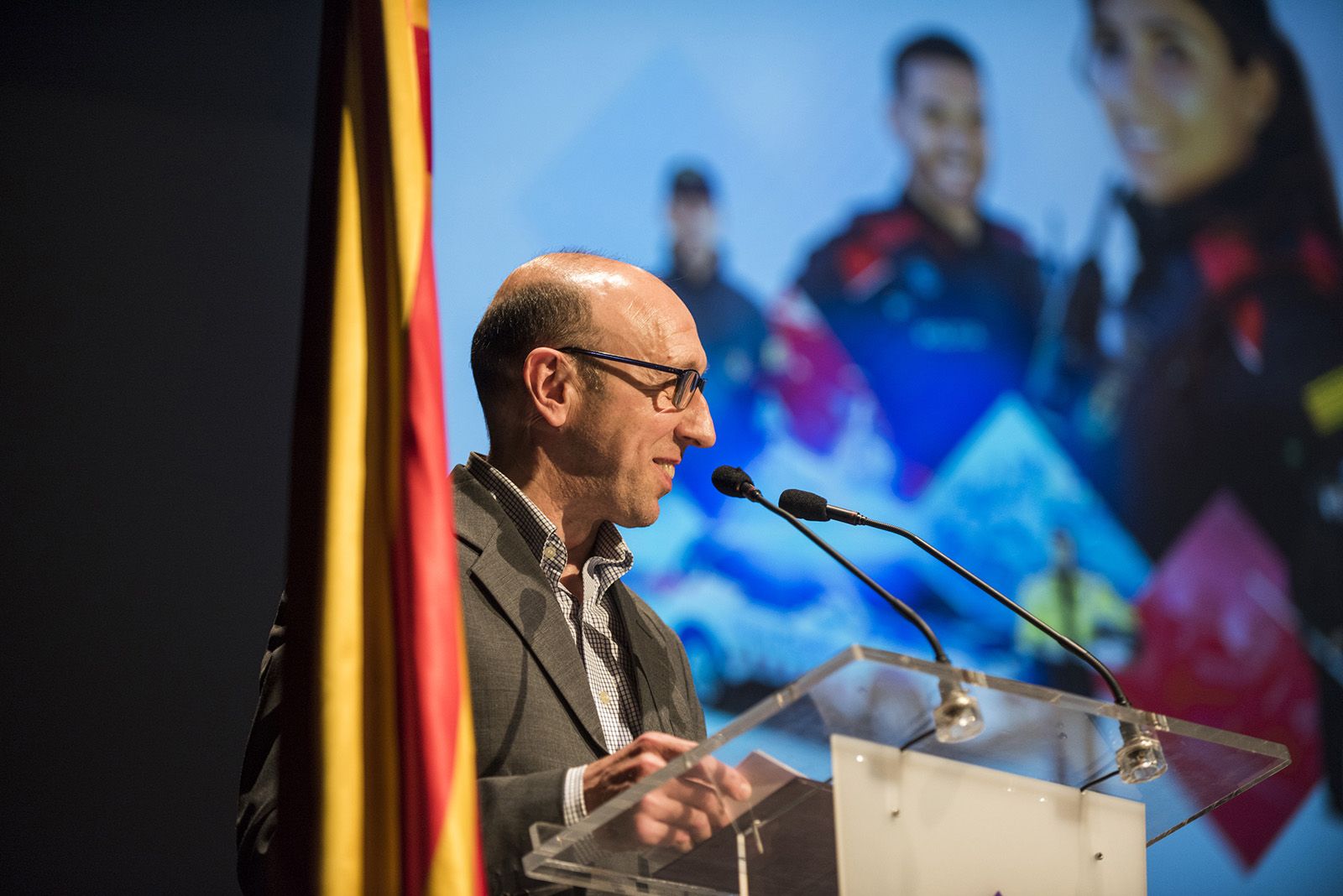 Celebració esquadres de l'Àrea Bàsica Policial (ABP) de Rubi, Sant Cugat i Castellbisbal. FOTO: Bernat Millet.