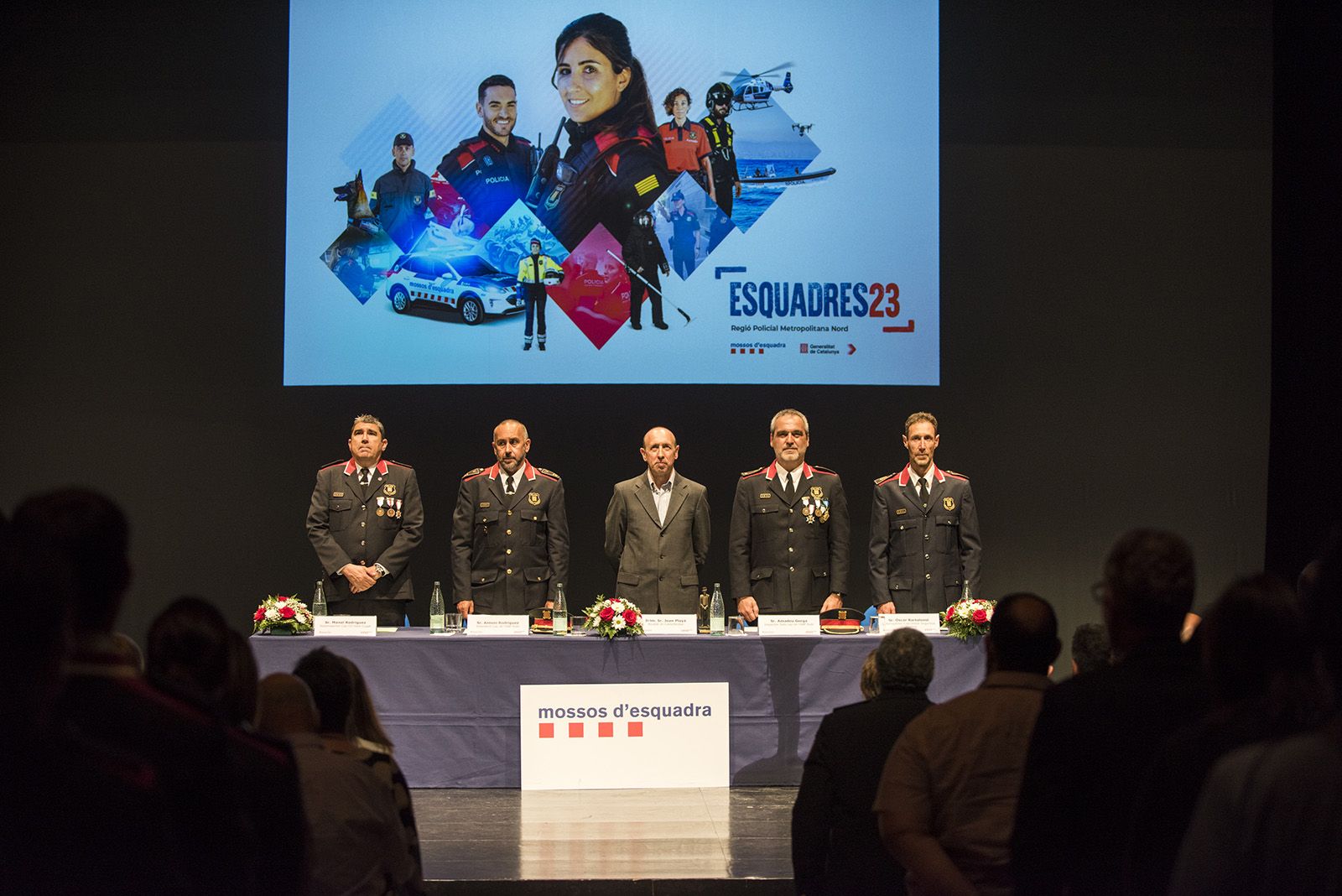 Celebració esquadres de l'Àrea Bàsica Policial (ABP) de Rubi, Sant Cugat i Castellbisbal. FOTO: Bernat Millet.