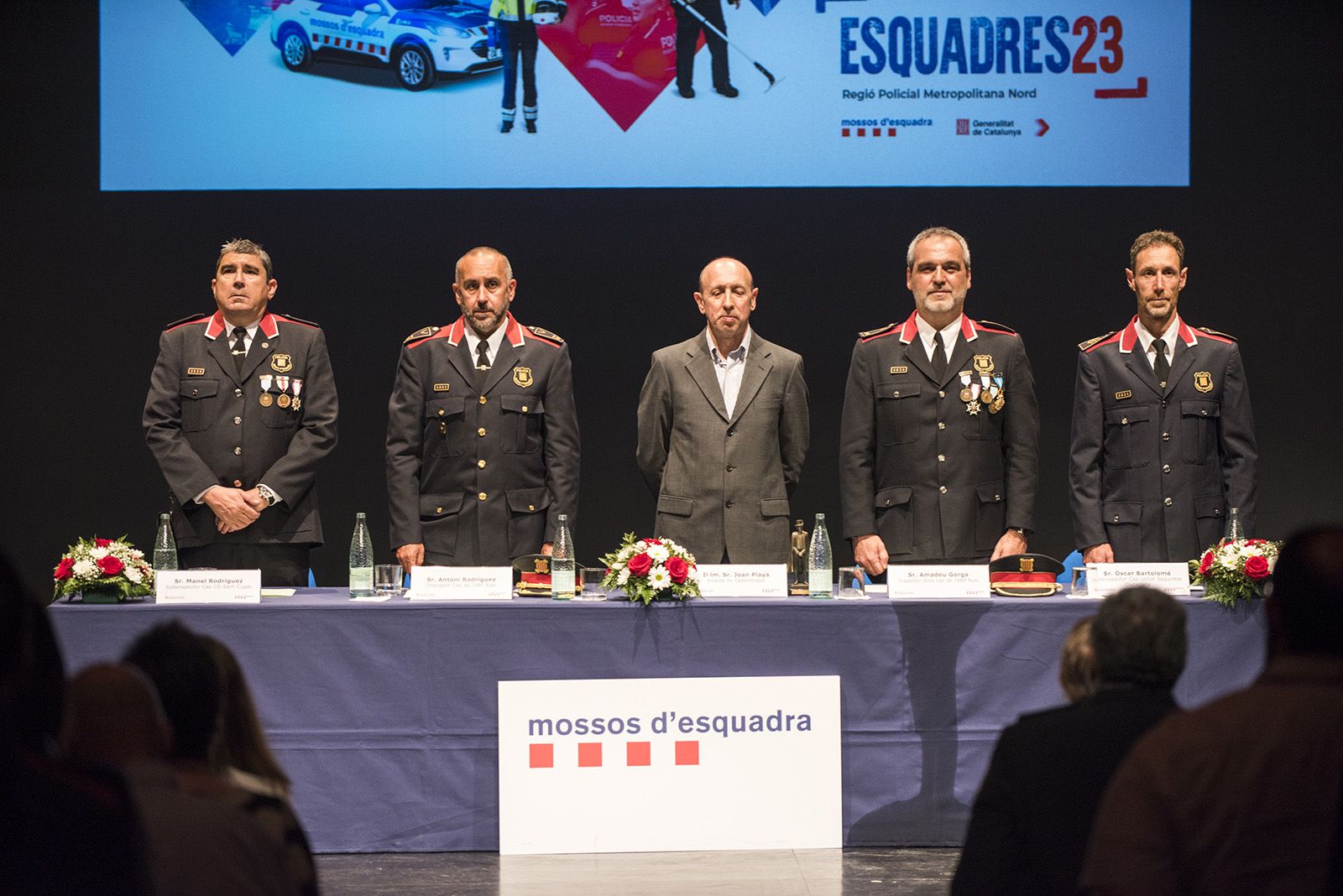 Celebració esquadres de l'Àrea Bàsica Policial (ABP) de Rubi, Sant Cugat i Castellbisbal. FOTO: Bernat Millet.