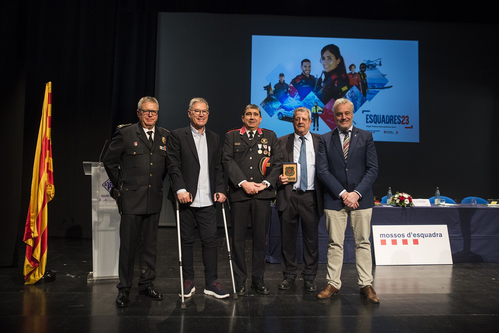 Celebració esquadres de l'Àrea Bàsica Policial (ABP) de Rubi, Sant Cugat i Castellbisbal. FOTO: Bernat Millet.