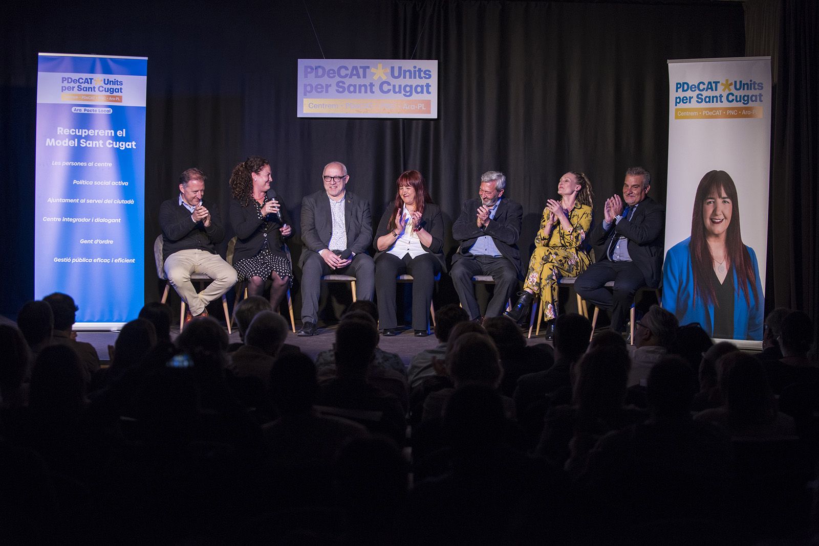 Presentació de Mayte Pérez de PDeCAT-Units per Sant Cugat. FOTOS: Bernat Millet