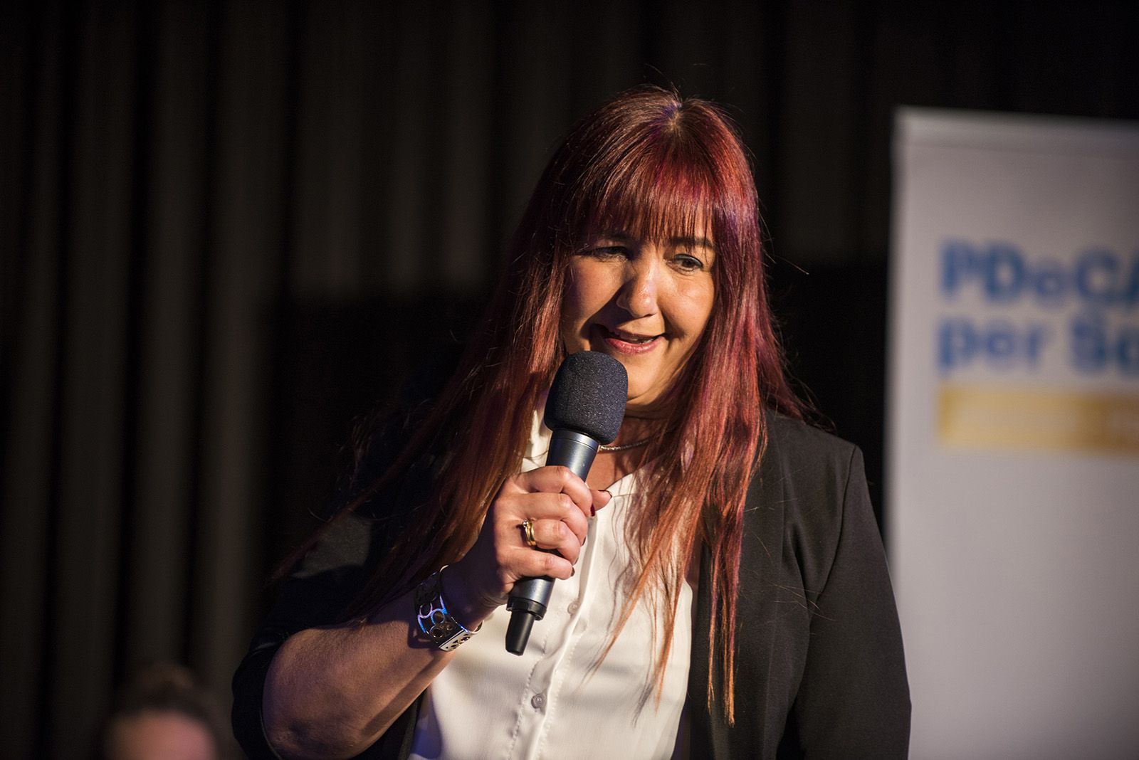 Presentació de Mayte Pérez de PDeCAT-Units per Sant Cugat. FOTOS: Bernat Millet