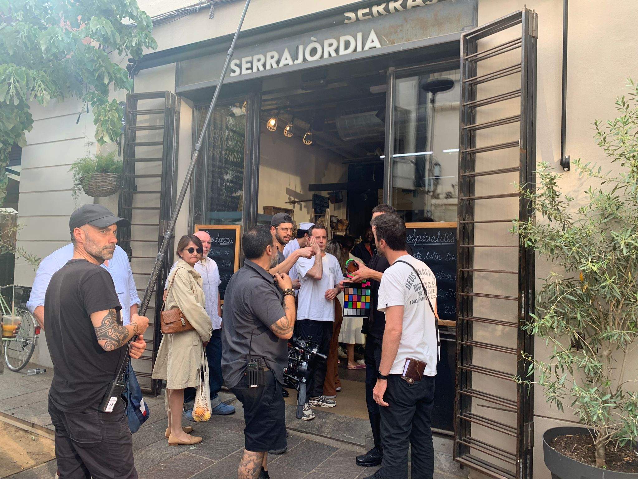 Gravació d'un anunci al forn de pa Serrajòrdia de Sant Cugat. FOTO: Nielo Ballart