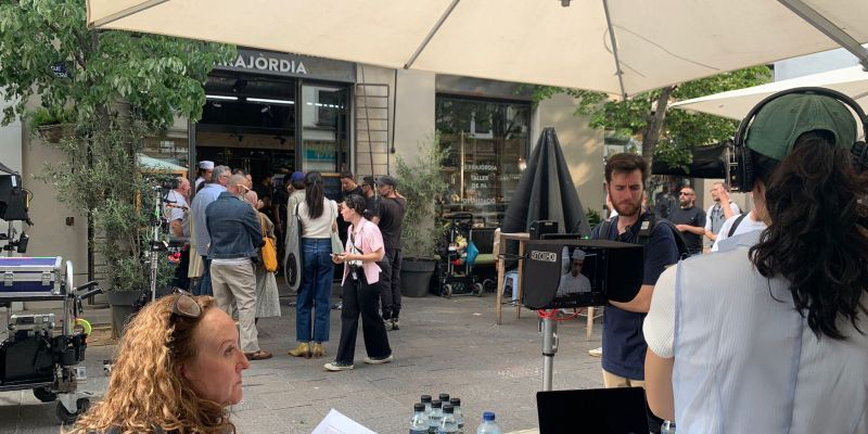 Gravació d'un anunci al forn de pa Serrajòrdia de Sant Cugat. FOTO: Nielo Ballart