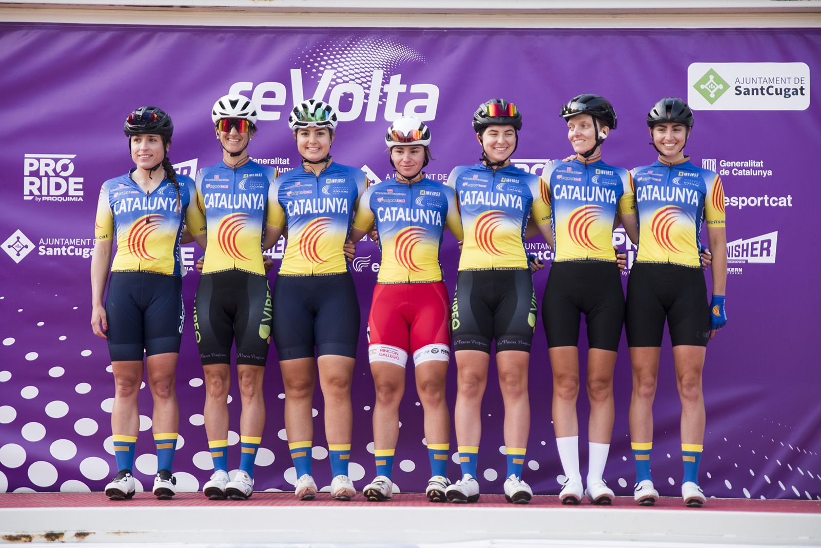 La selecció de Catalunya en la 4a reVolta. FOTO: Bernat Millet.