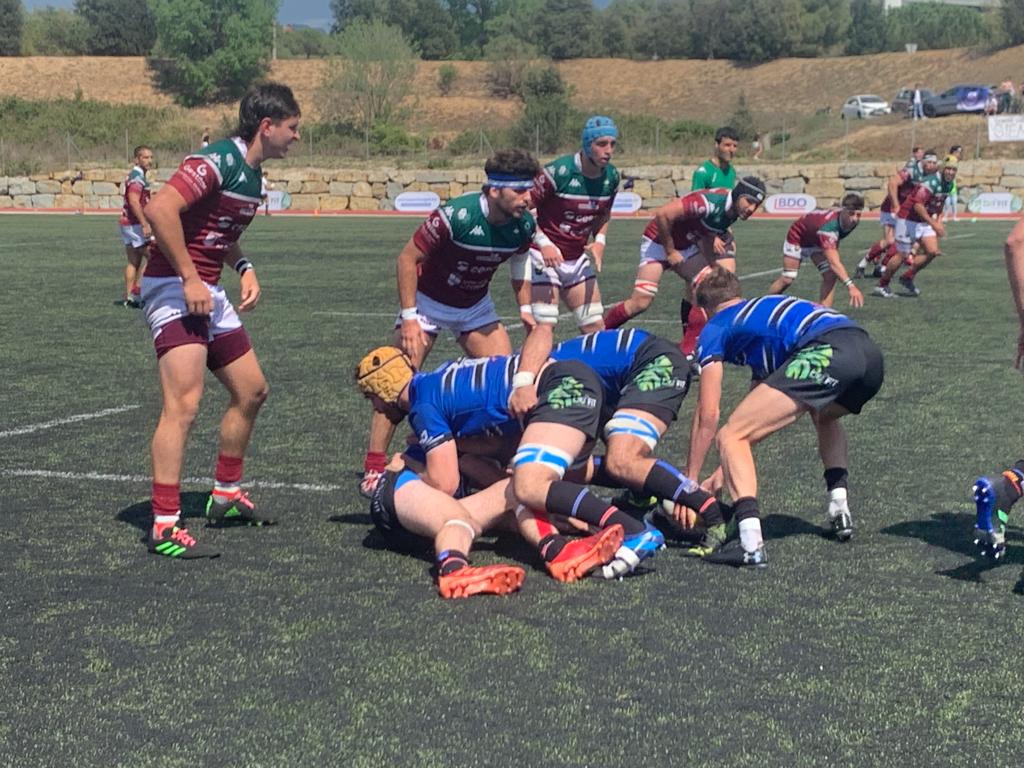 El Rugby Sant Cugat perd en l'anada de les semifinals de la fase d'ascens. FOTO: Nielo Ballart