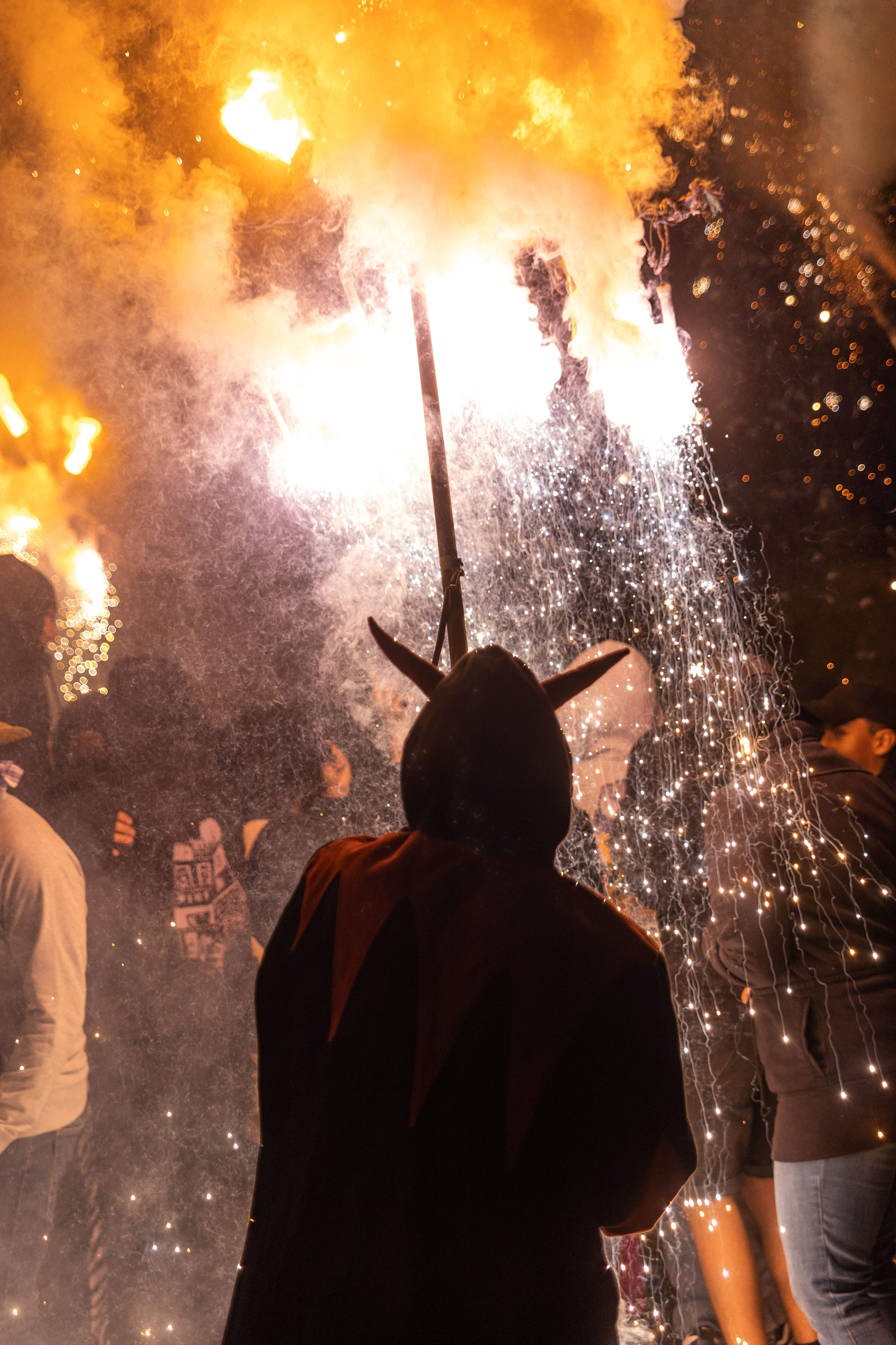 El correfoc de les bèsties. FOTO: Maria Canamases