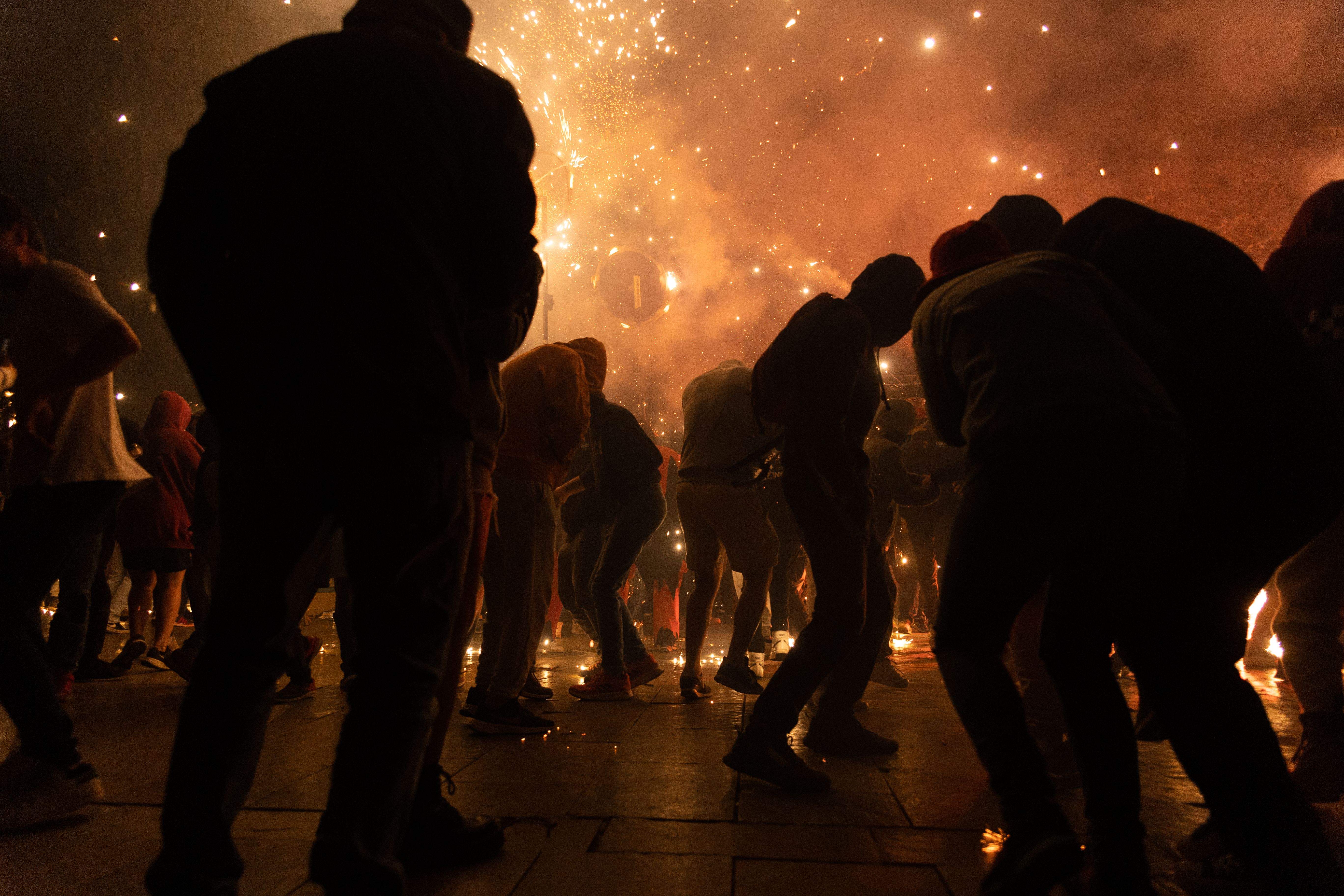 El correfoc de les bèsties. FOTO: Maria Canamases