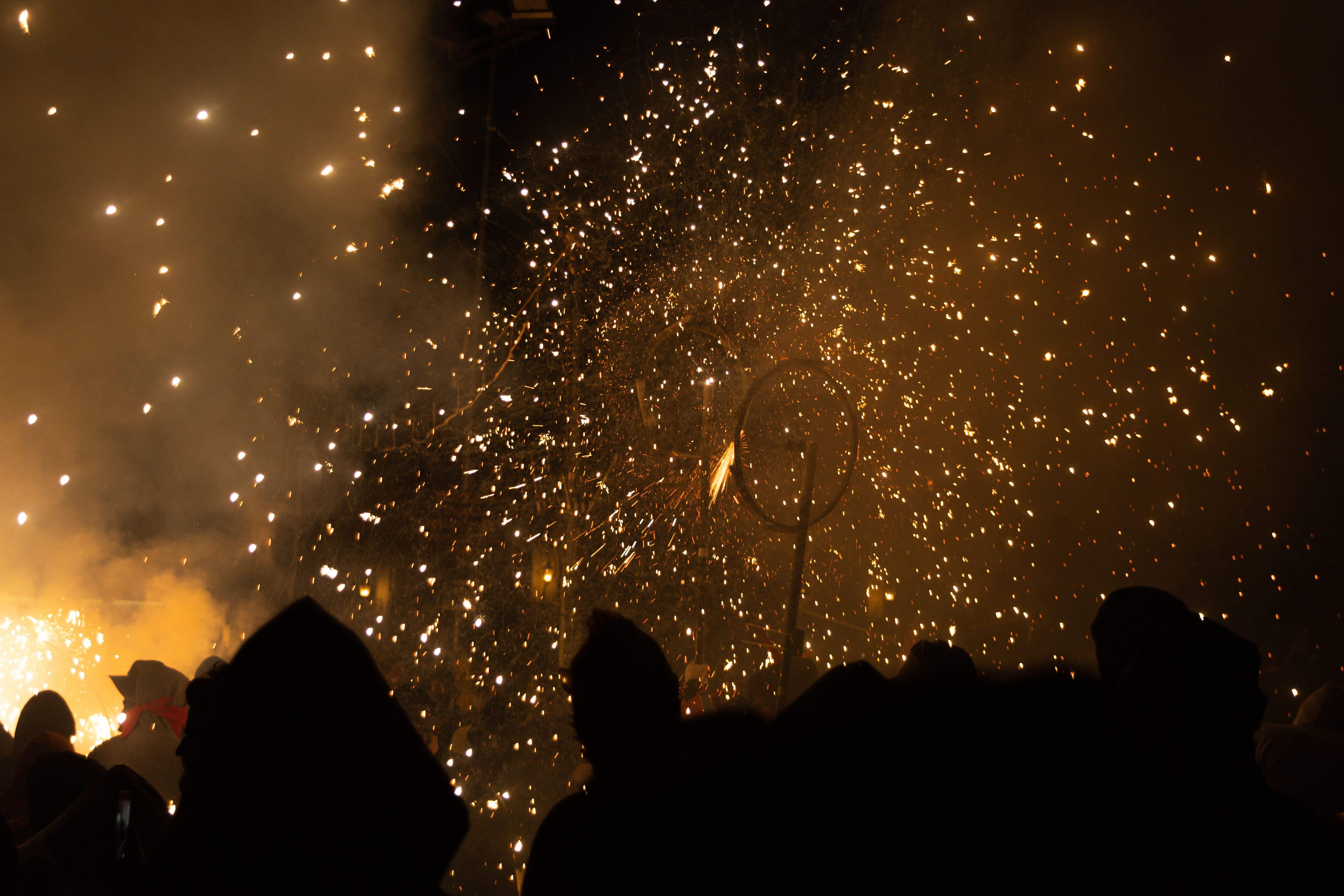 El correfoc de les bèsties. FOTO: Maria Canamases