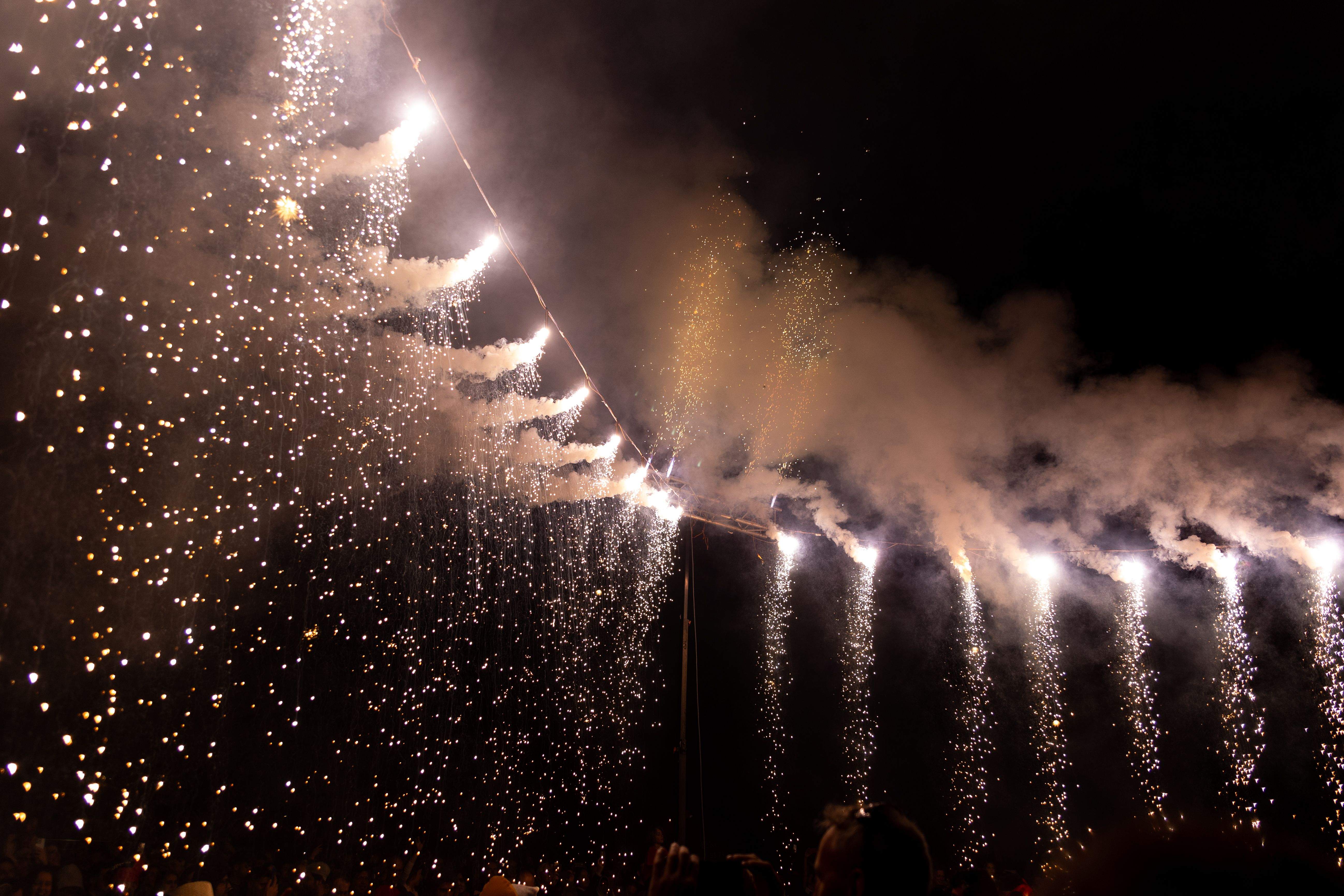 El correfoc de les bèsties. FOTO: Maria Canamases