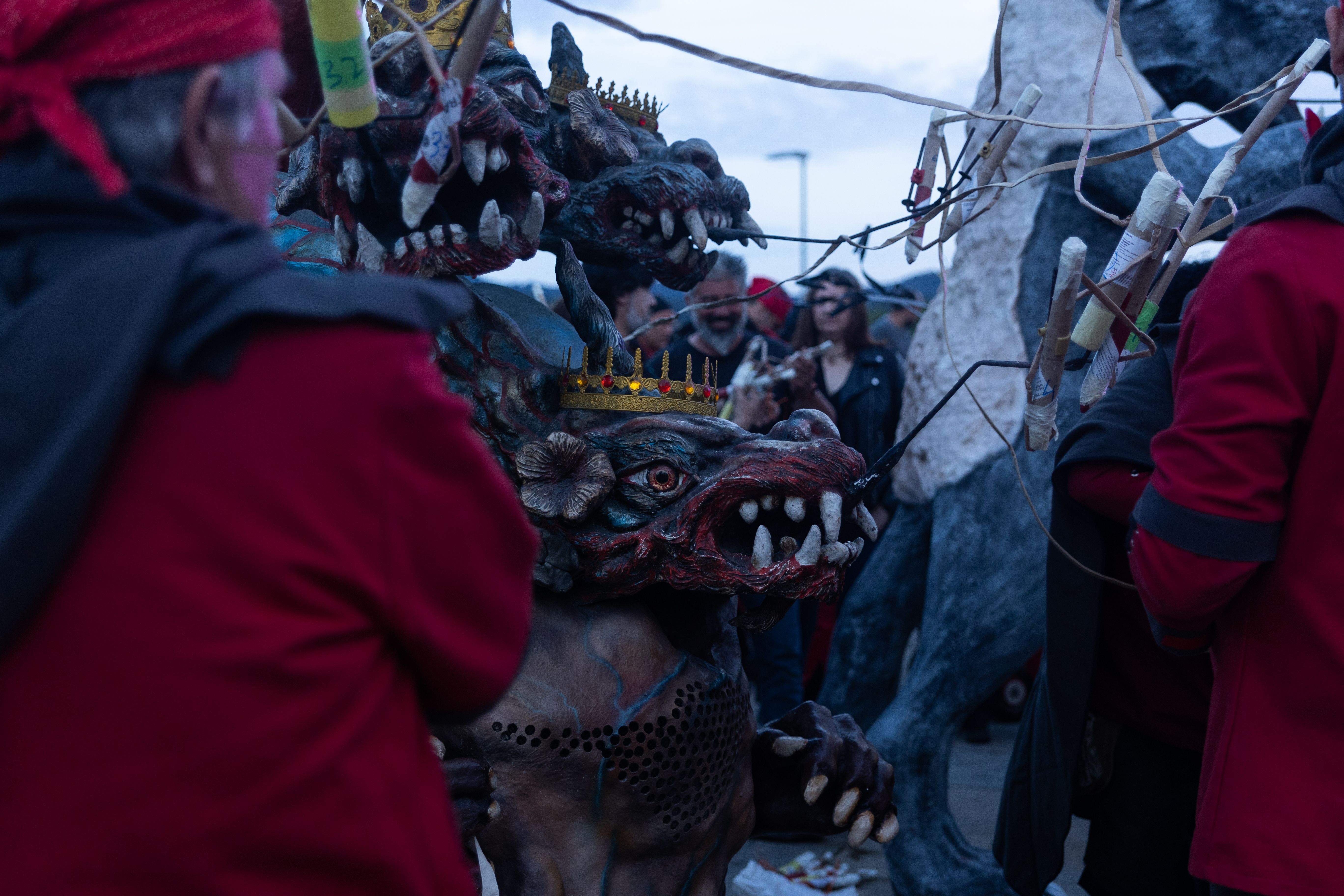 El correfoc de les bèsties. FOTO: Maria Canamases