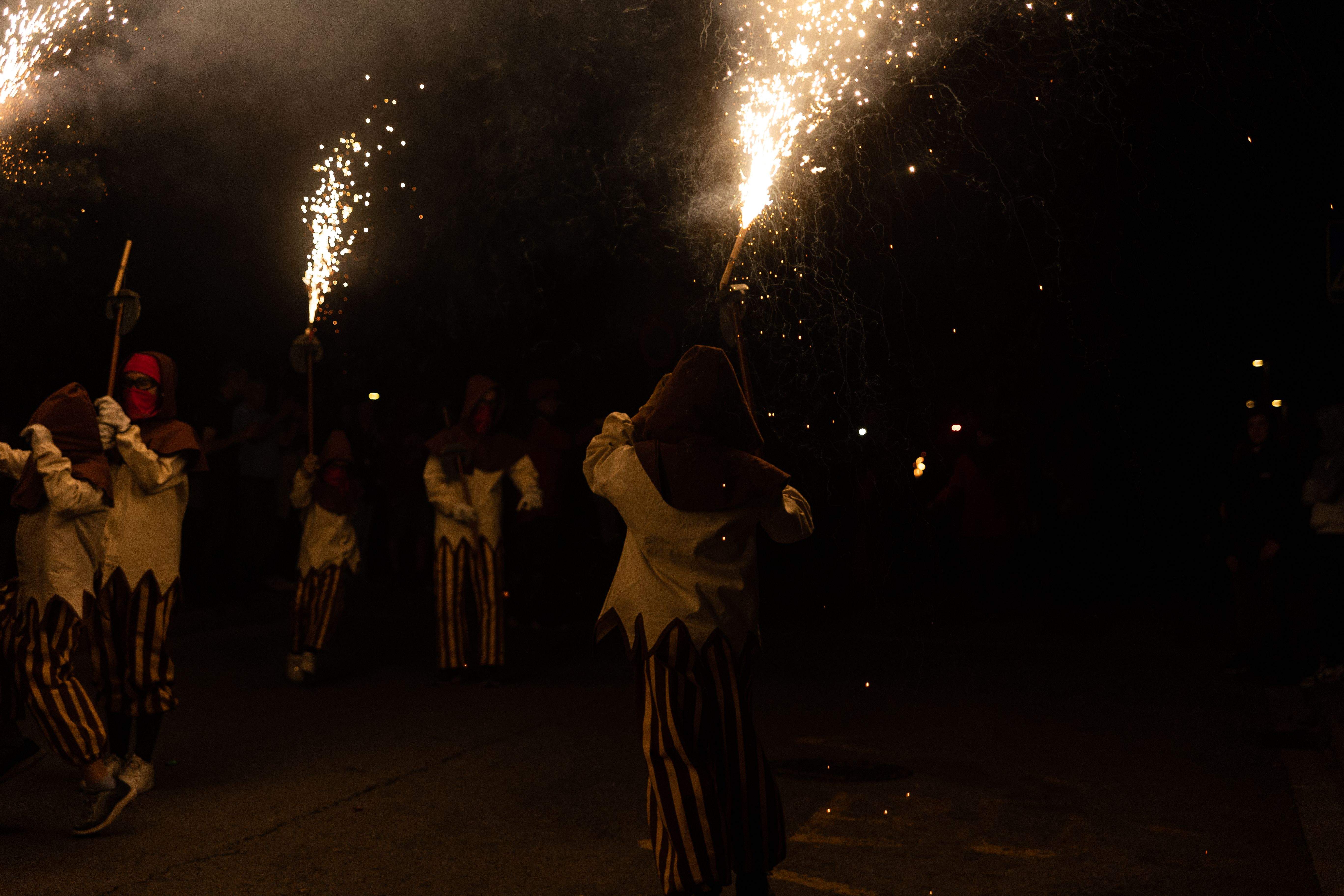 El correfoc de les bèsties. FOTO: Maria Canamases