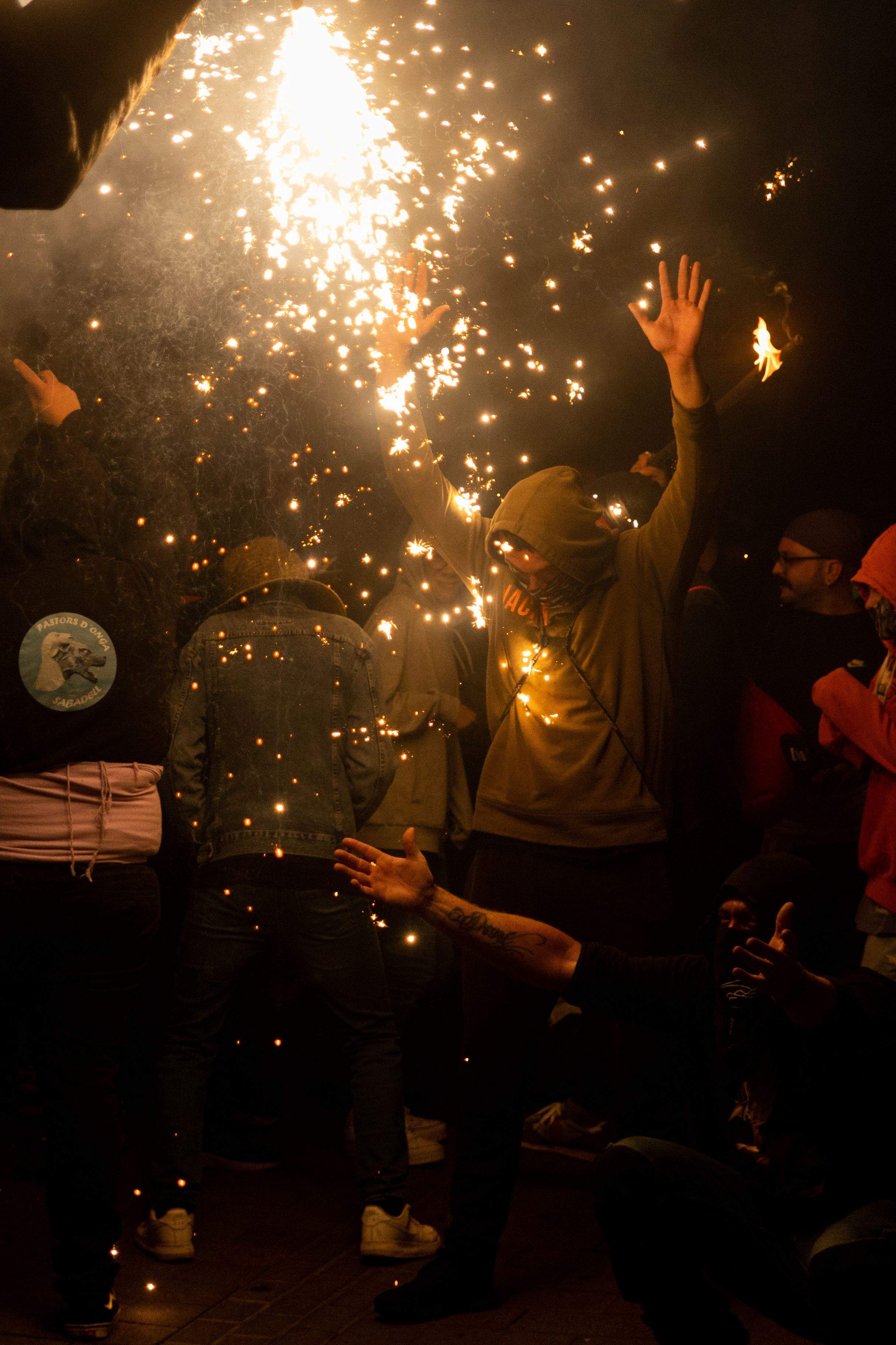 El correfoc de les bèsties. FOTO: Maria Canamases