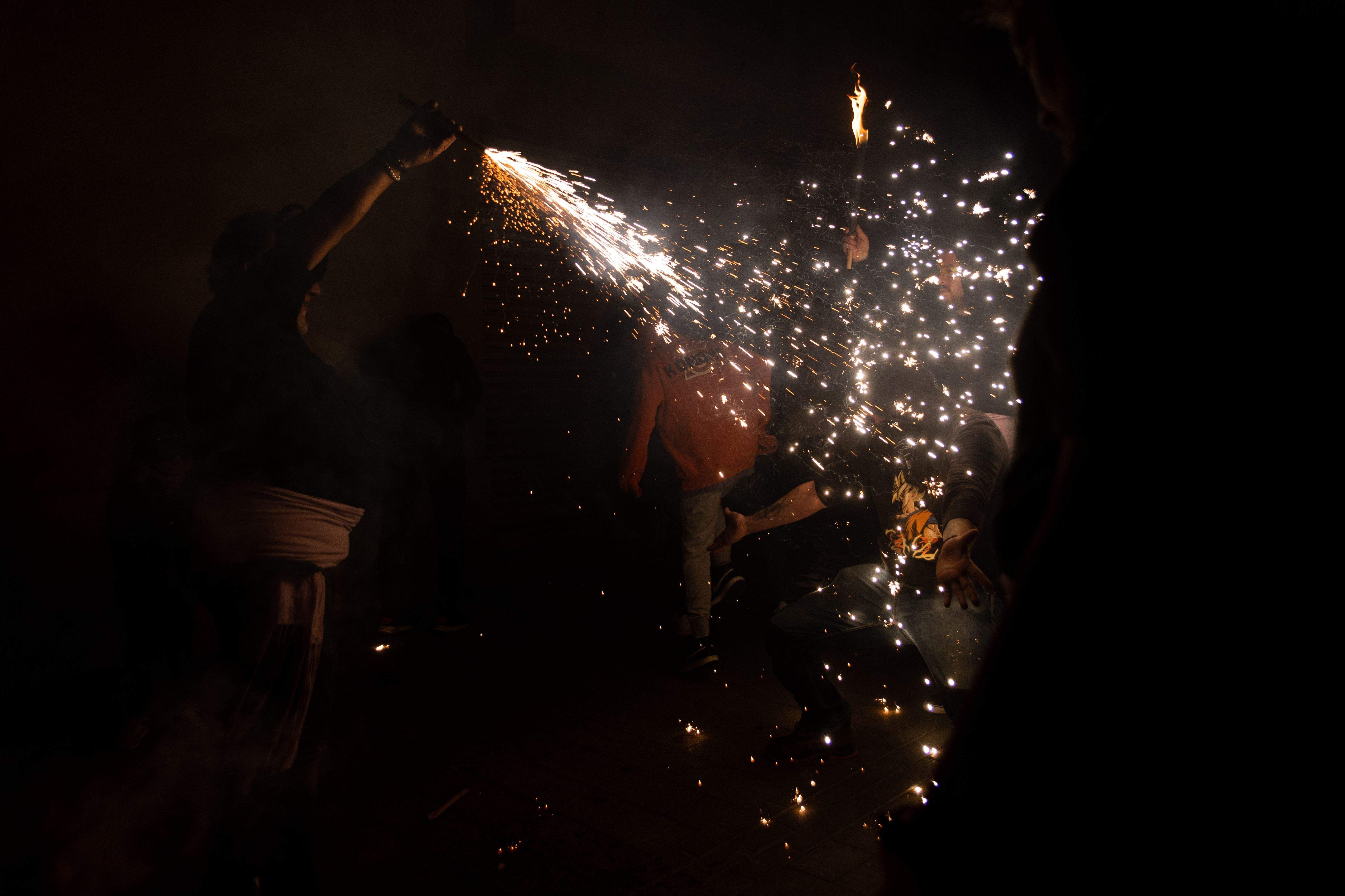 El correfoc de les bèsties. FOTO: Maria Canamases