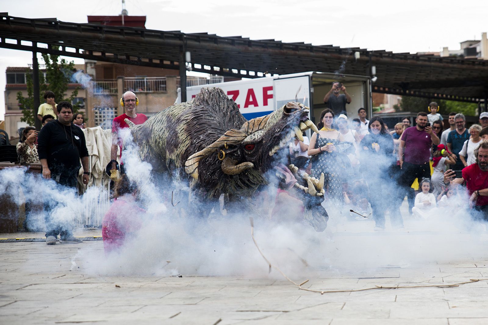 El crit final de les bèsties. FOTO: Bernat Millet.