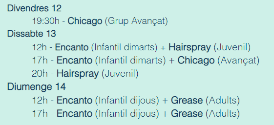Programa d'actuacions