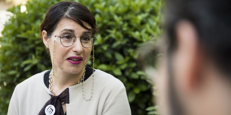 Entrevista electoral a Giuseppina Cariola (Independents). Foto: Bernat Millet