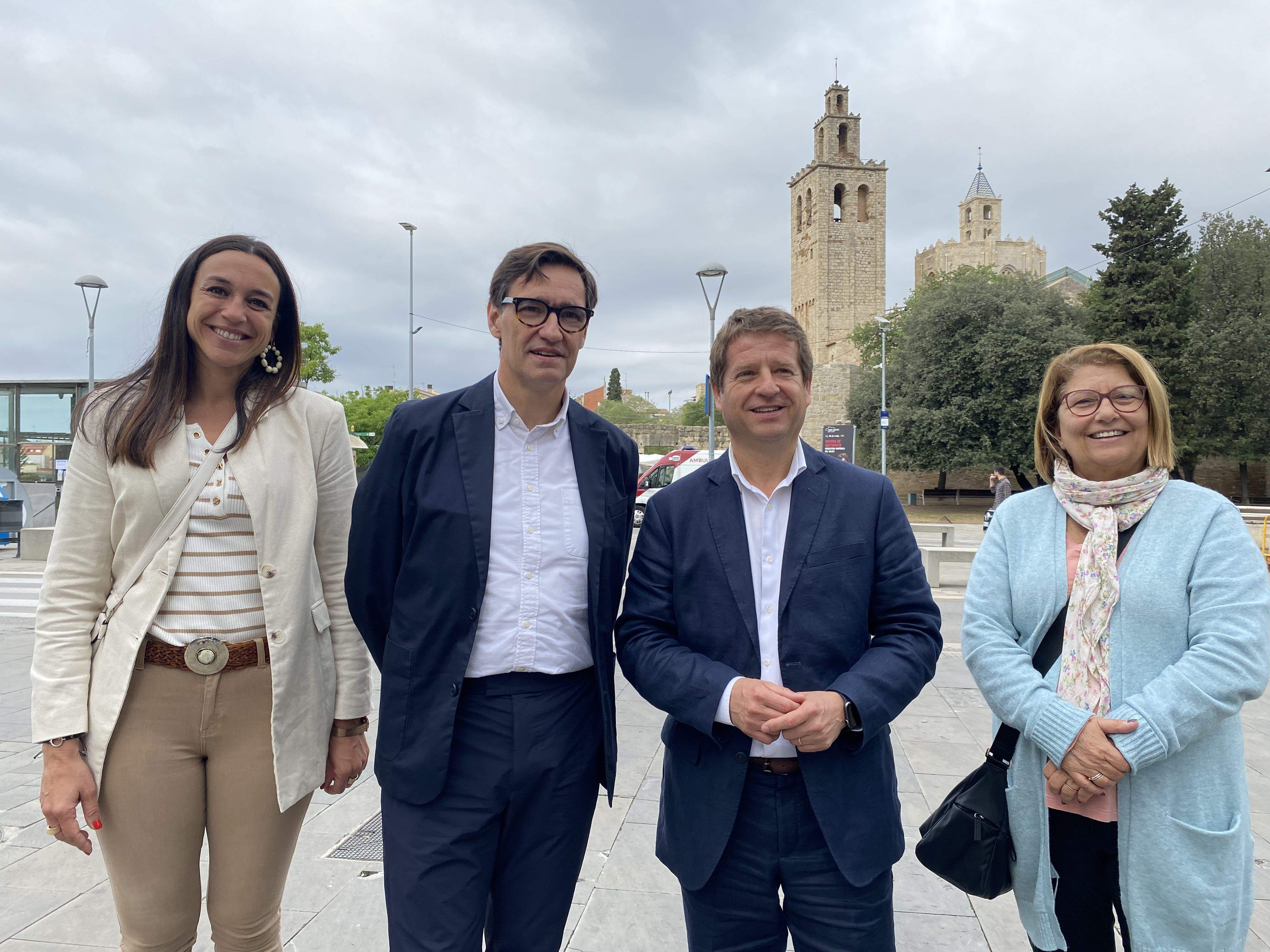 Elena Vila, Salvador Illa Pere Soler i Pilar Gorina FOTO: TOT