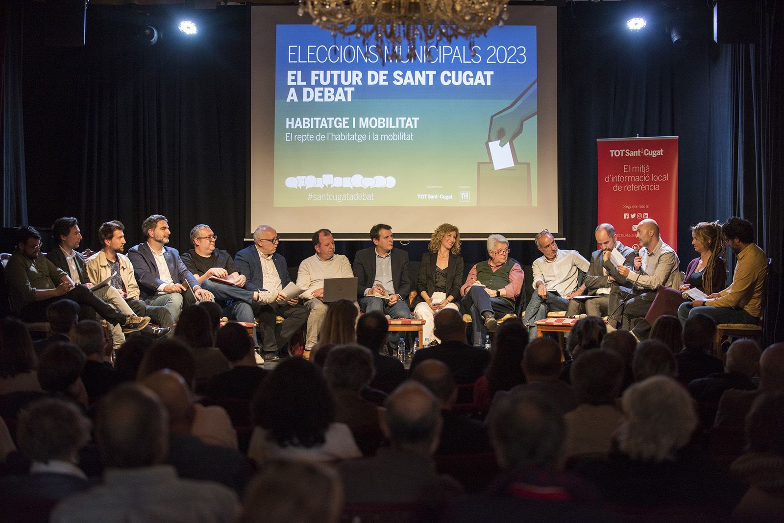 Debat electoral d'habitatge i mobilitat  del TOT Sant Cugat. FOTO: Bernat Millet