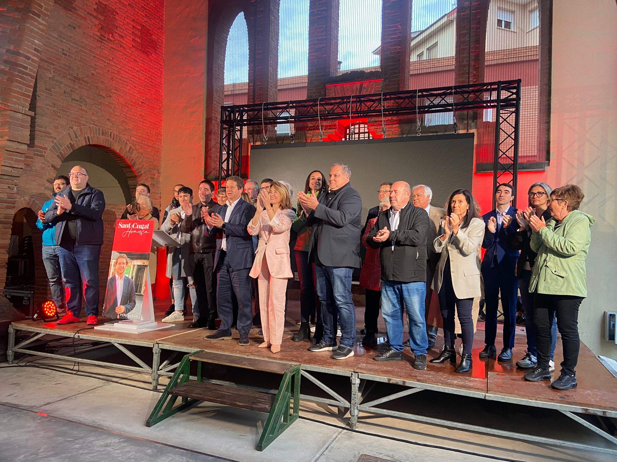 Presentació de la candidatura del PSC al Celler Modernista. Foto: TOT