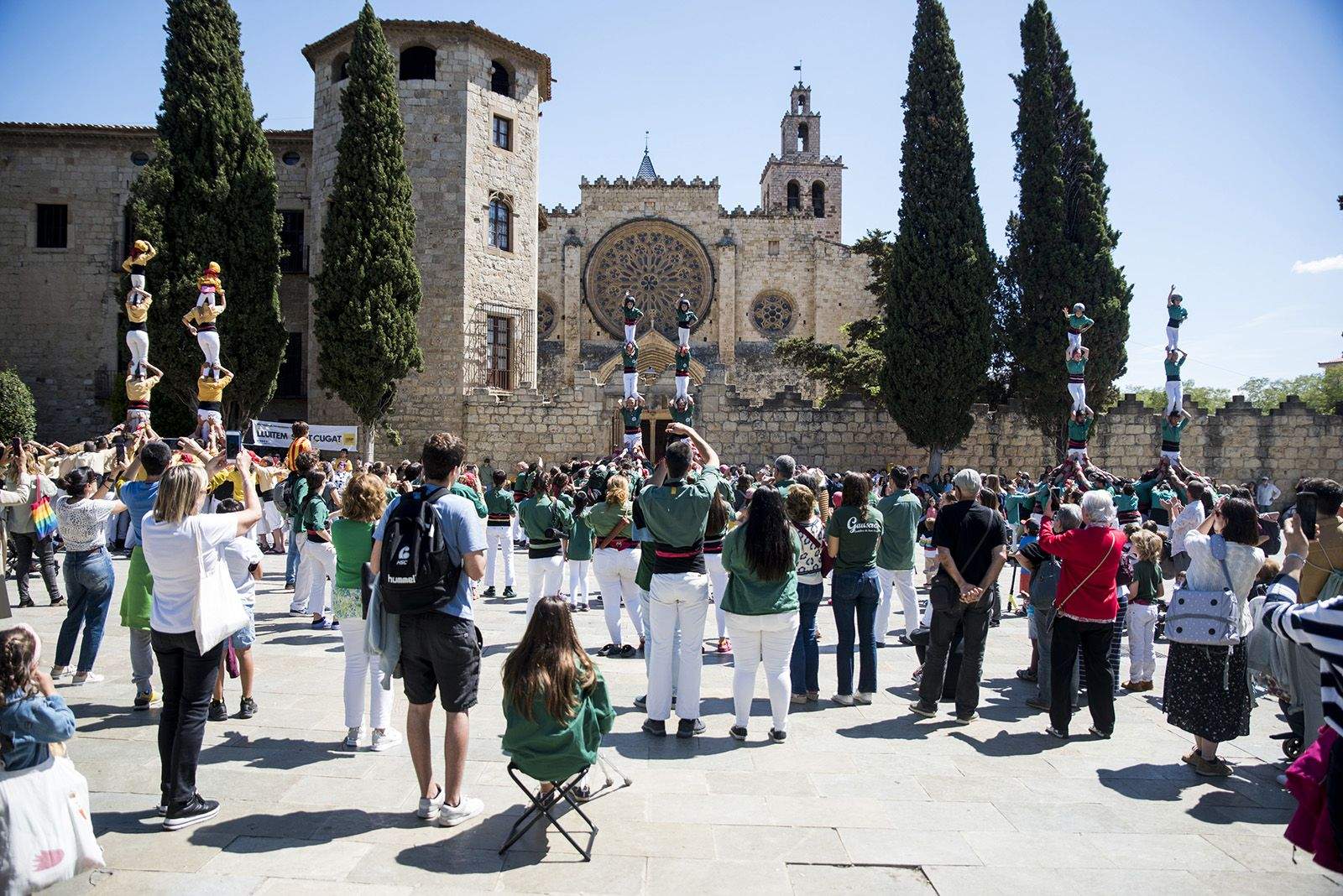 Diada de Sant Ponç dels Castellers de Sant Cugat. FOTO: Bernat Millet.