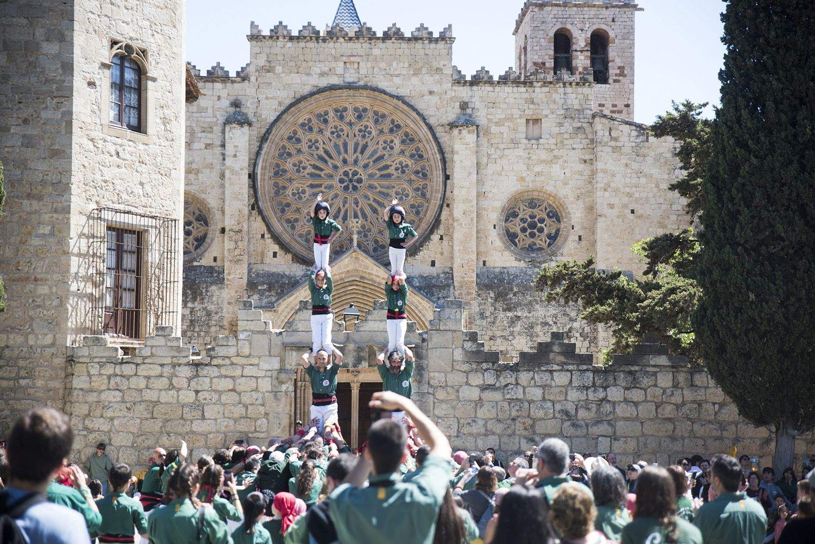 Diada de Sant Ponç dels Castellers de Sant Cugat. FOTO: Bernat Millet.
