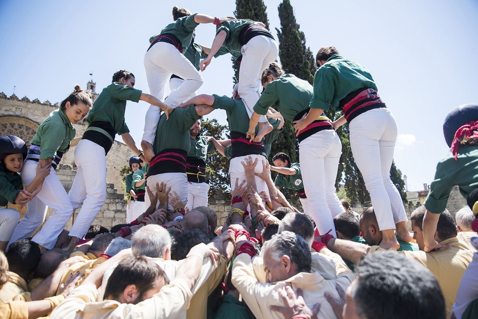 Diada de Sant Ponç dels Castellers de Sant Cugat. FOTO: Bernat Millet.