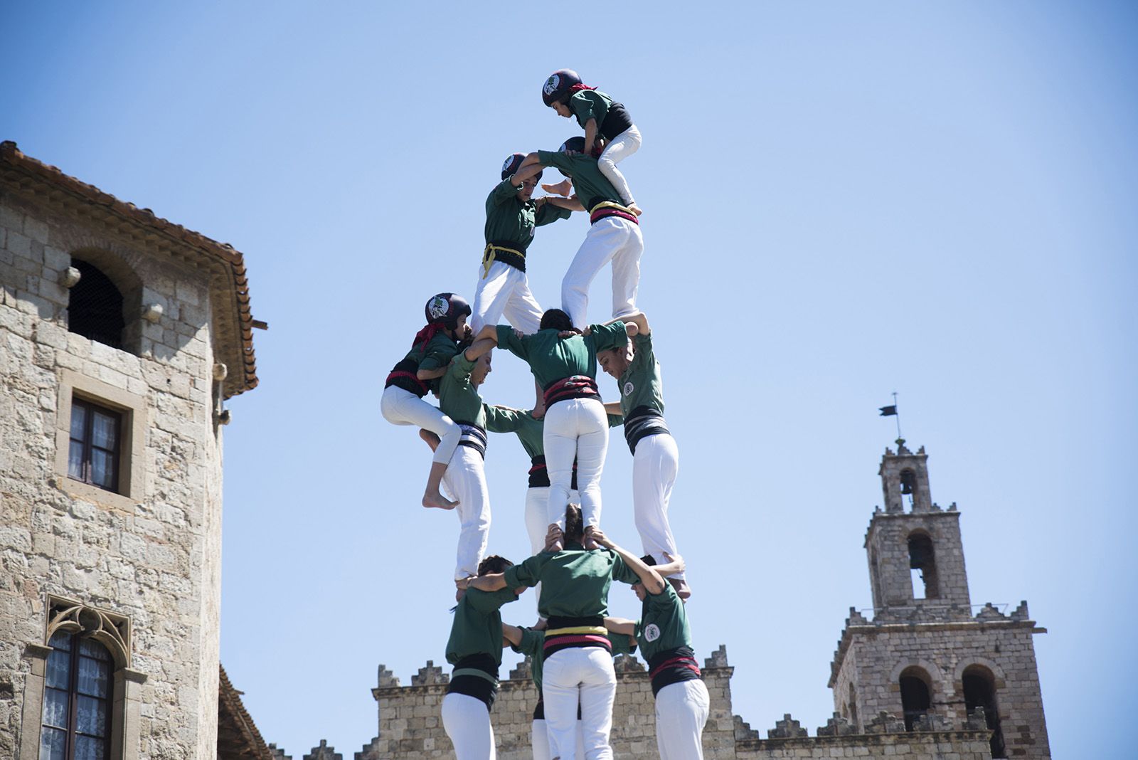 Diada de Sant Ponç dels Castellers de Sant Cugat. FOTO: Bernat Millet.