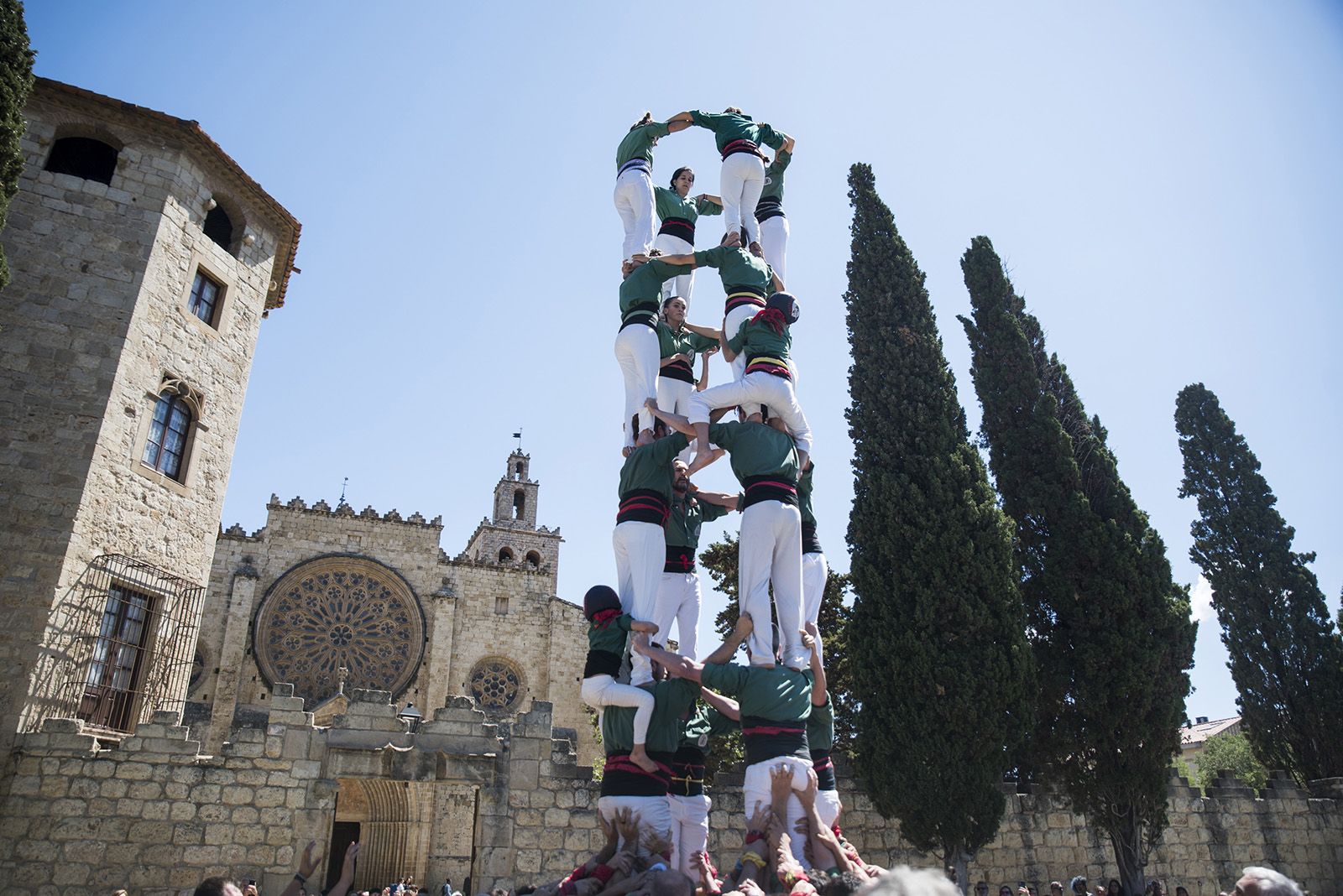Diada de Sant Ponç dels Castellers de Sant Cugat. FOTO: Bernat Millet.