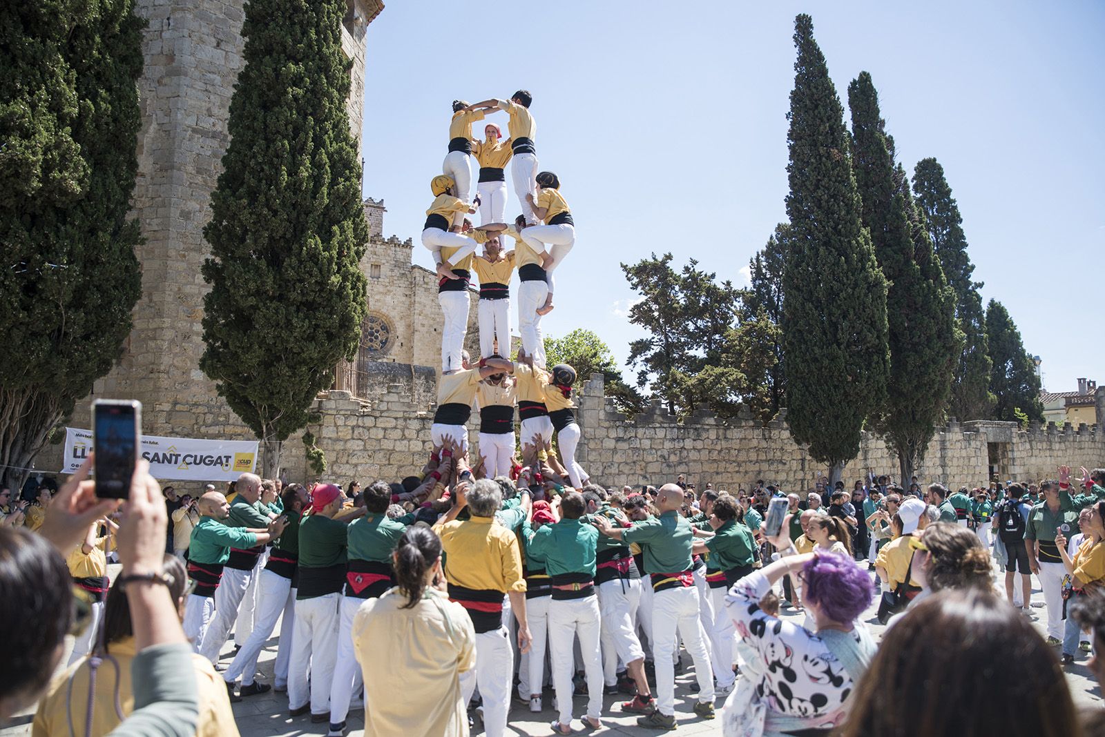 Diada de Sant Ponç dels Castellers de Sant Cugat. FOTO: Bernat Millet.