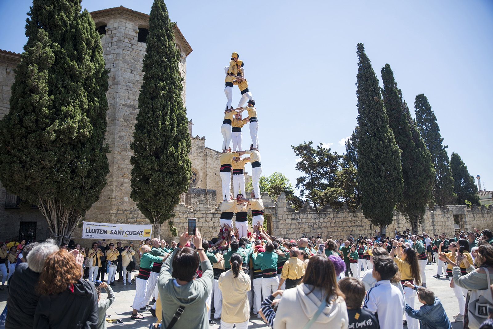 Diada de Sant Ponç dels Castellers de Sant Cugat. FOTO: Bernat Millet.