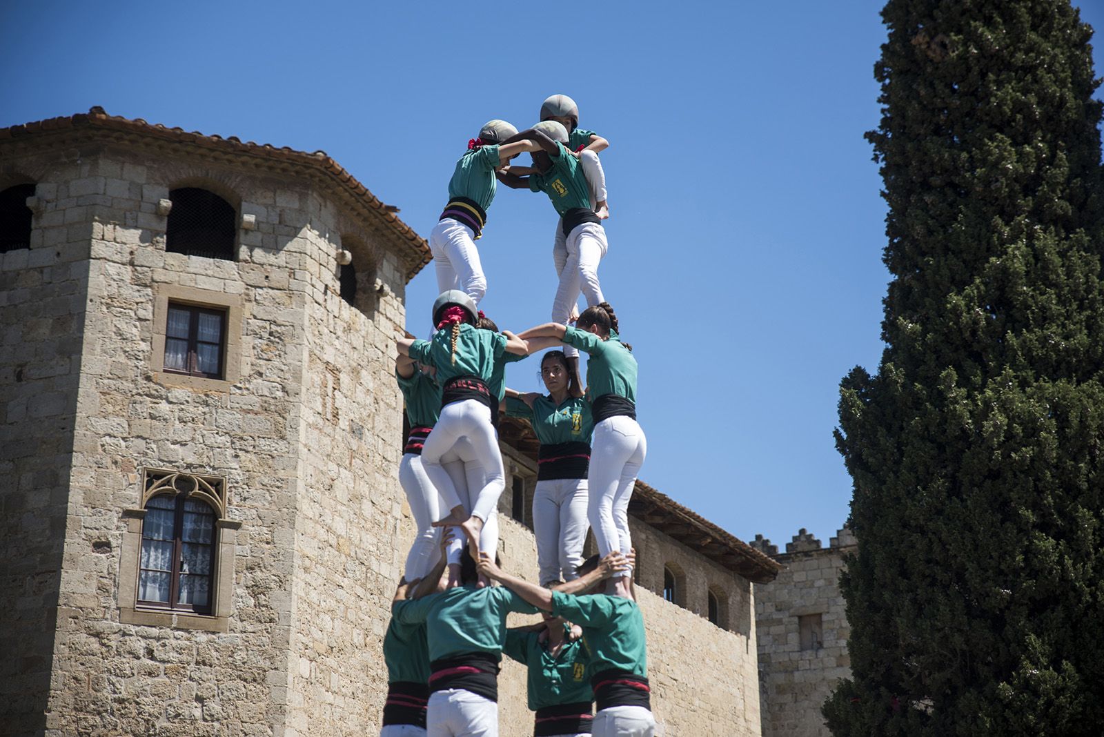 Diada de Sant Ponç dels Castellers de Sant Cugat. FOTO: Bernat Millet.